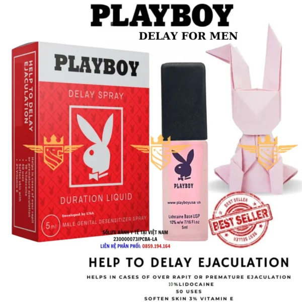 Chai xịt Playboy Đỏ Mỹ 5ml - Hình ảnh 2