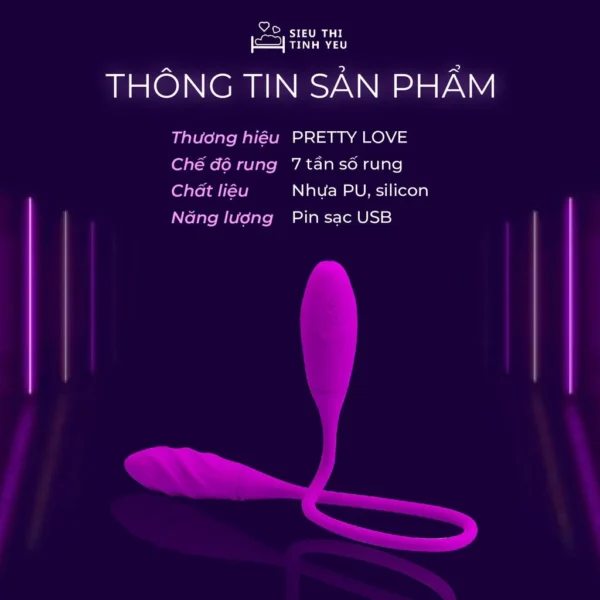 Trứng rung Prettylove Viber 2 đầu rung - Hình ảnh 5