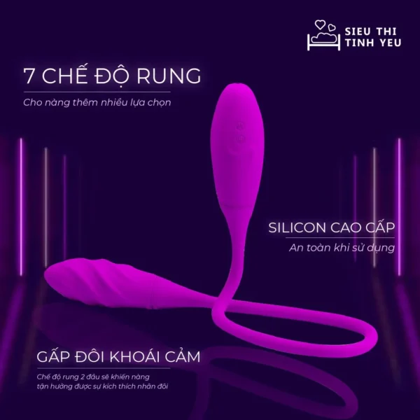 Trứng rung Prettylove Viber 2 đầu rung - Hình ảnh 4